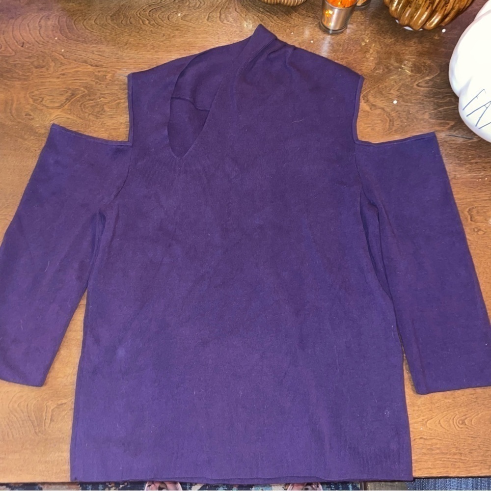 🔪PURPLE Cut-out Jumper